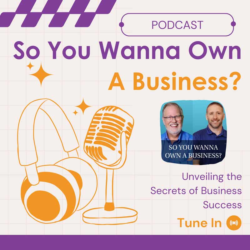 want to own a business podcast banner